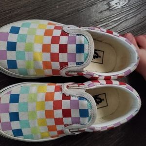 Kids size 11 Rainbow Vans
